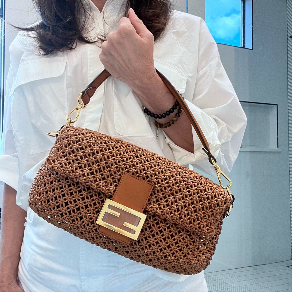2023 Medium Fendi woven Baguette PERFECT unworn condition